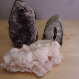 purple and pink crystal